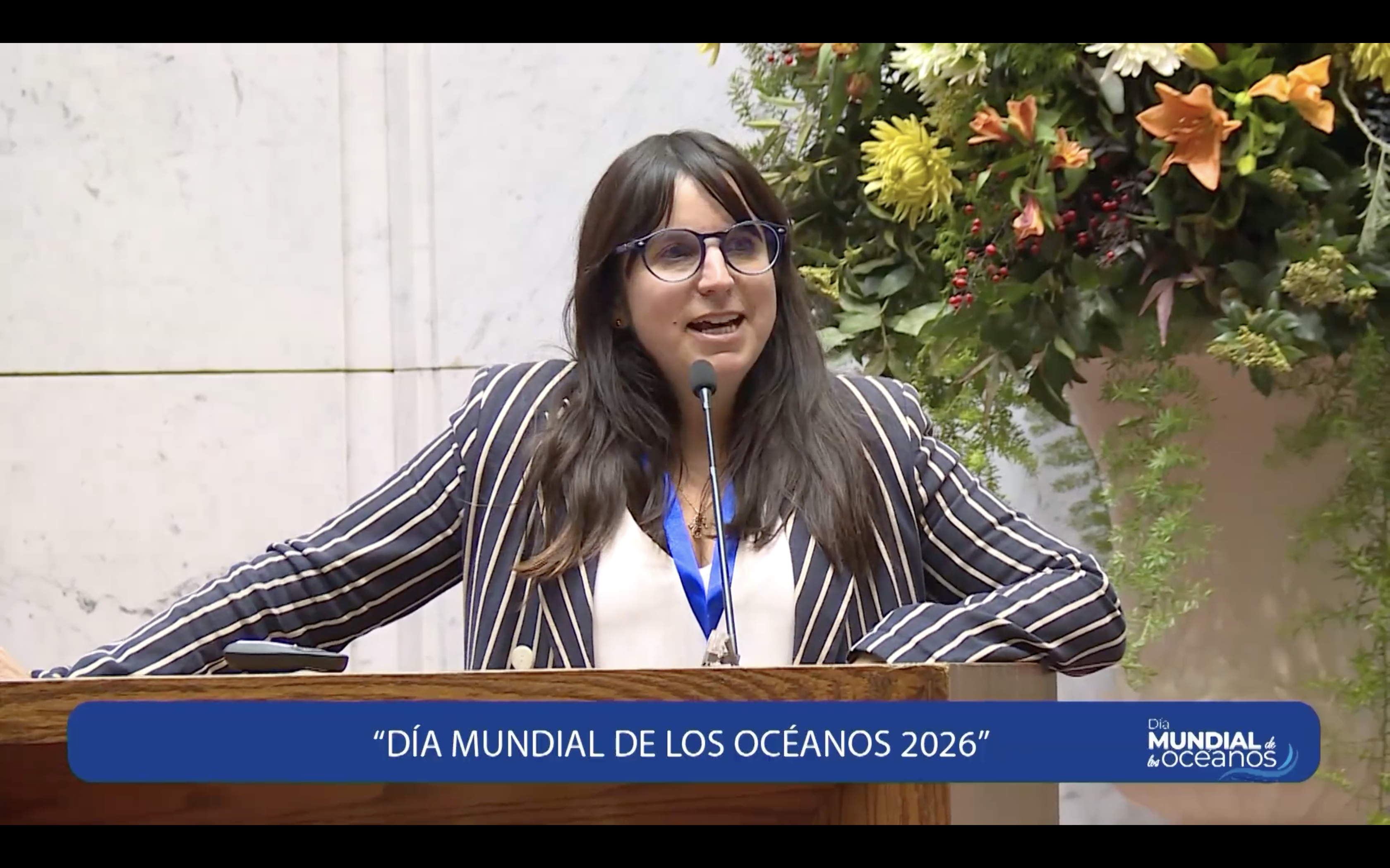 Presidenta de la SCHCM expone sobre la Tercera Evaluación Mundial de los Océanos en el Congreso Nacional